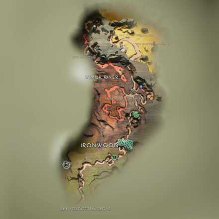 God of War Ragnarok - Jotunheim Map