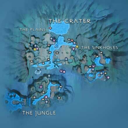God of War Ragnarok - The Crater Map