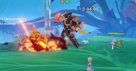 Genshin - Coordinated Assault Day 5 - knock down geovishap