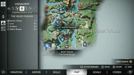 GoW Ragnarok - Map View