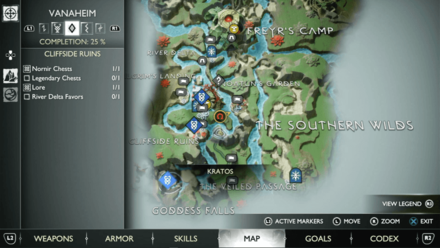 GoW Ragnarok - Map View
