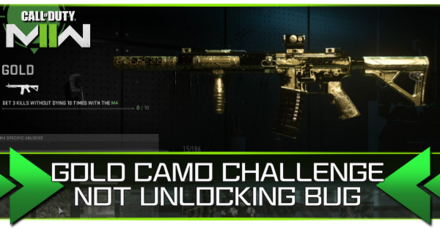 GOLD CAMO CHALLENGE BUG FIX mw2
