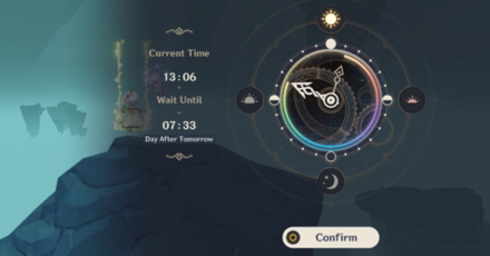 Genshin - Farewell My Shroom Buddies Quest Step 1 - Adjust the Time