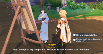 Genshin - Outside the Canvas, Inside the Lens Greenery Chapter Quest Step 3