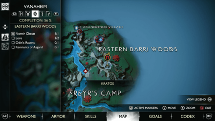GoW Ragnarok - Map View