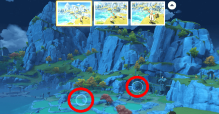 Genshin - How to Angle to Span Photo-Taking Points Day 1 Luhua Pool