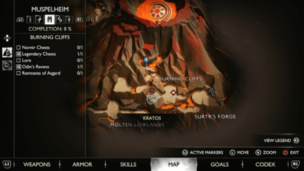 GoW Ragnarok - Map View