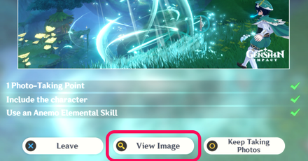 Genshin - 3.2 Photography Event Guidelines