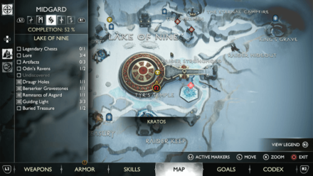 GoW Ragnarok - Map View