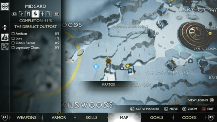 GoW Ragnarok - Map View