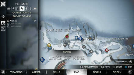 GoW Ragnarok - Map View