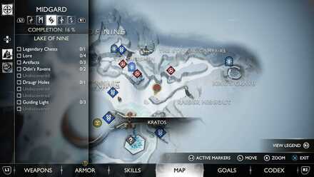 GoW Ragnarok - Map View