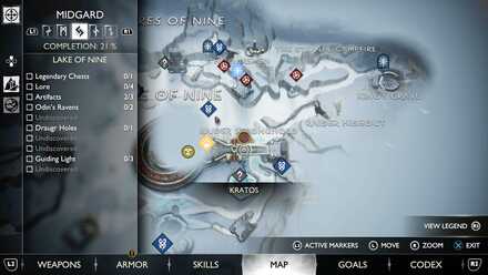 GoW Ragnarok - Map View