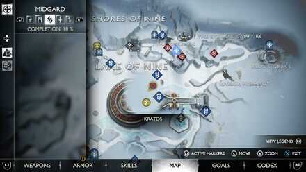 GoW Ragnarok - Map View