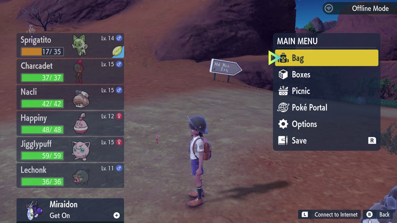 How to Auto Heal by going to the Main Menu - Pokemon Scarlet and Violet (SV)