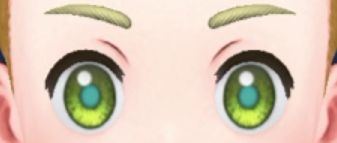 Pokemon Scarlet and Violet SV - Light green with blue pupils