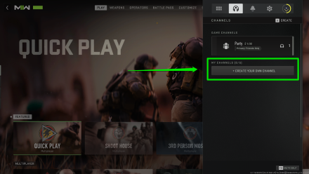 Modern Warfare 2, Warzone 2.0 - Create Your Own Channel