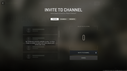 Modern Warfare 2 - Invite to Channel