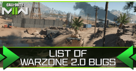 Warzone 2.0 - List of Bugs banner