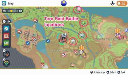 Pokemon Scarlet and Violet SV - Tera Raid Battle Icons