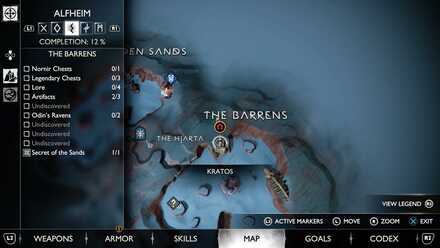 GoW Ragnarok - Map View