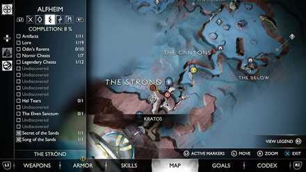 GoW Ragnarok - Map View