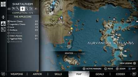 GoW Ragnarok - Map View