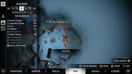 GoW Ragnarok - Map View