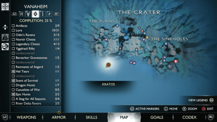 GoW Ragnarok - Map View