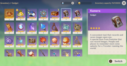 Genshin - How to Play Outside the Canvas 3.2 Greenery Chapter 2 - Equip the Kamera