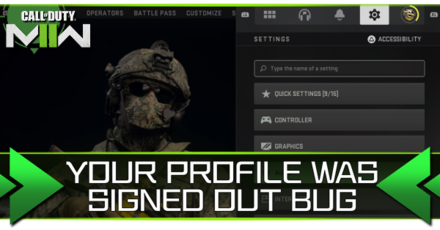 Modern Warfare 2 - Your profile was signed out