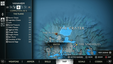GoW Ragnarok - Map View