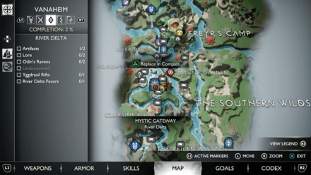 GoW Ragnarok - Map View