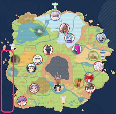 West Paldean Sea Location