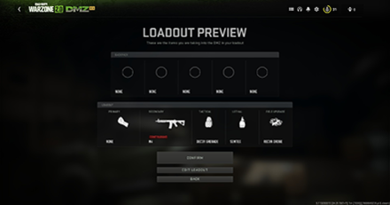 Warzone 2.0 - DMZ Weapon Loadout Preview
