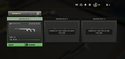 Warzone 2.0 - Insured Weapon Slot