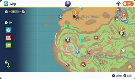 Pokemon Scarlet & Violet - TM Shadow Claw Map Location