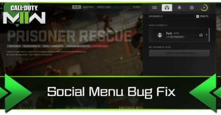 Modern Warfare 2 - Social Menu Banner