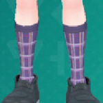Pokemon Scarlet and Violet SV - Plaid High Socks