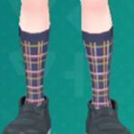 Pokemon Scarlet and Violet SV - Plaid High Socks