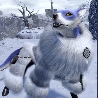 MH Rise Sunbreak - Canyne Fluffy Fur Palamute Layered Armor Set