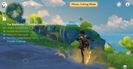 Genshin - Day 3 Tip 4 - Use a Normal Attack When the Picture is Taken