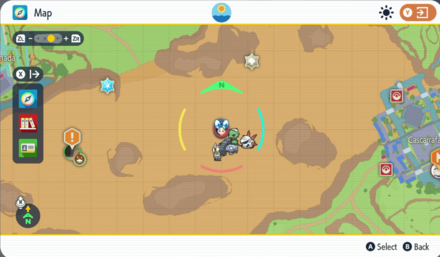 Pokemon Scarlet & Violet - TM Rain Dance (Asado Desert) Map Location