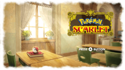 Pokemon Scarlet and Violet SV - Title Screen