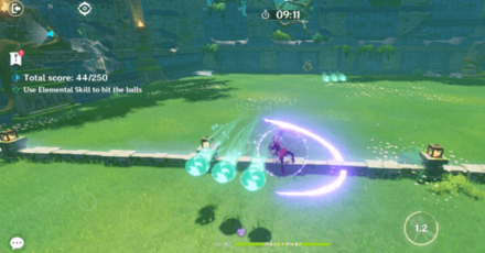 Genshin - A Close Home Run 2 - Hit As Many Straight Balls As Possible