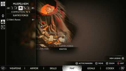 GoW Ragnarok - Map View