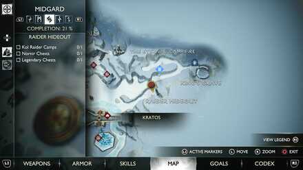 GoW Ragnarok - Map View