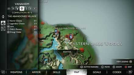 GoW Ragnarok - Map View