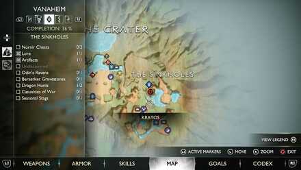 GoW Ragnarok - Map View