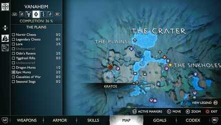 GoW Ragnarok - Map View
